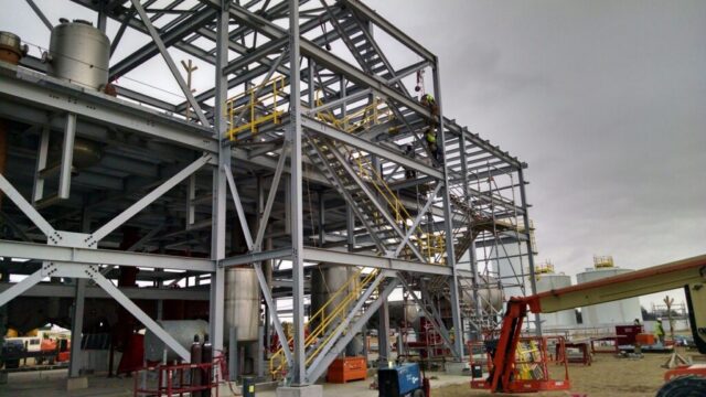 Structural steel fabrication